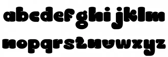 GREEN OCHA Regular フォント 小文字