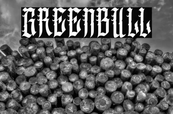 GREENBULL Font examples