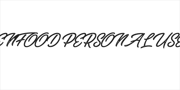 GREENFOOD PERSONAL USE Italic Logo