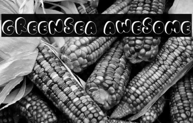 GREENSEA Awesome Font examples
