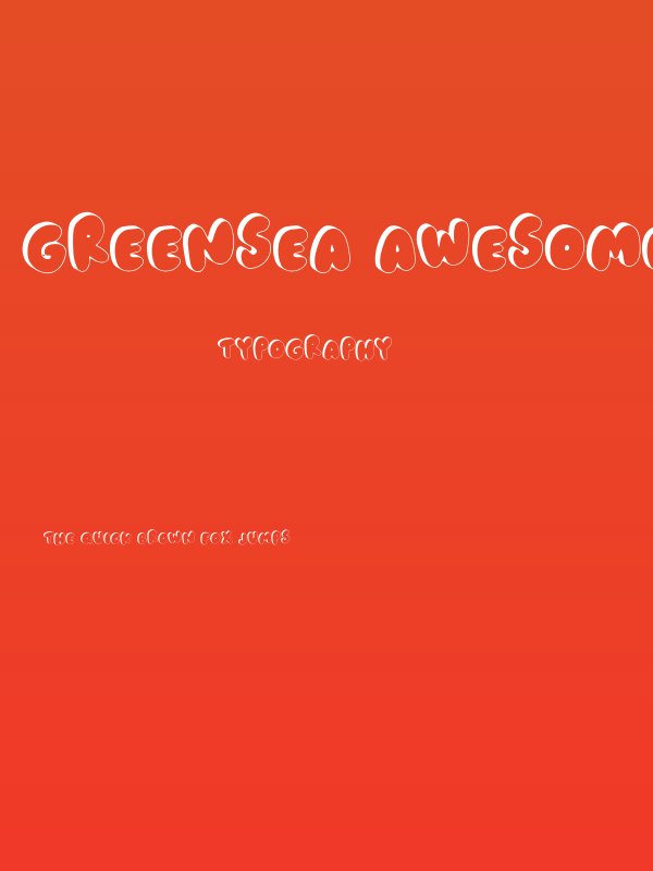 GREENSEA Awesome Poster