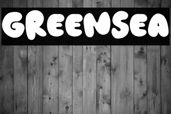 GREENSEA Font examples