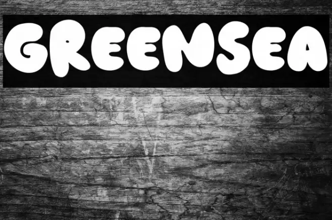 GREENSEA Font examples