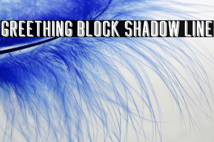 GREETHING BLOCK SHADOW LINE Example 1
