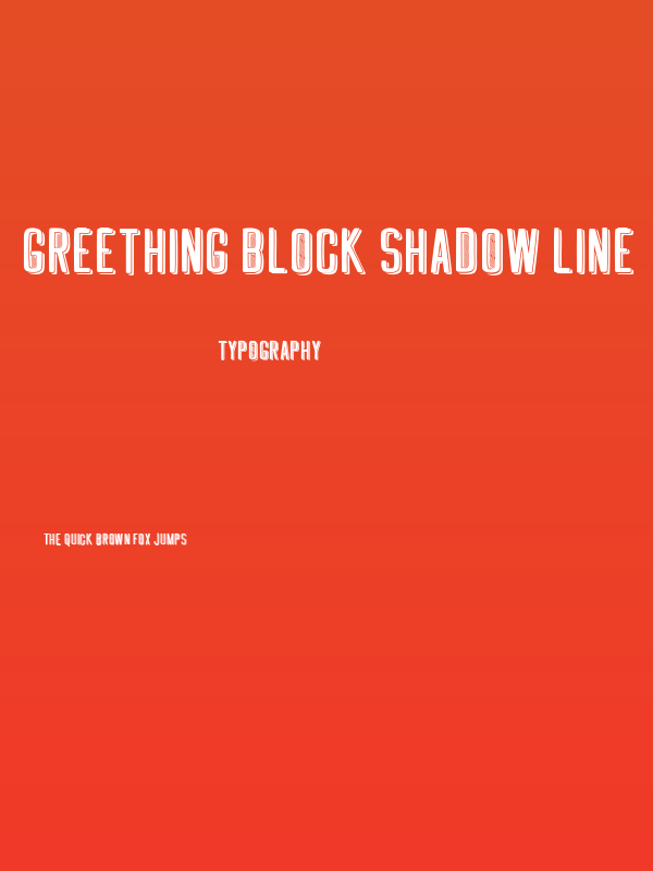 GREETHING BLOCK SHADOW LINE Poster