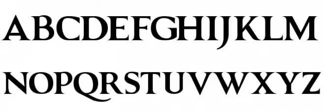 GRENDEL BOLD Schriftart Groß