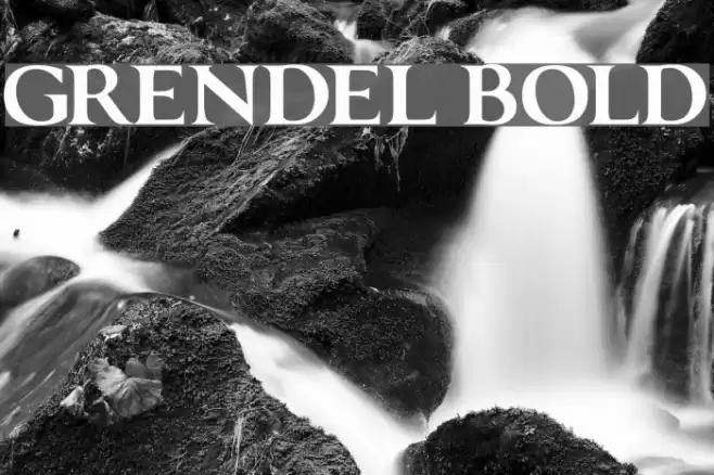 GRENDEL BOLD Font examples
