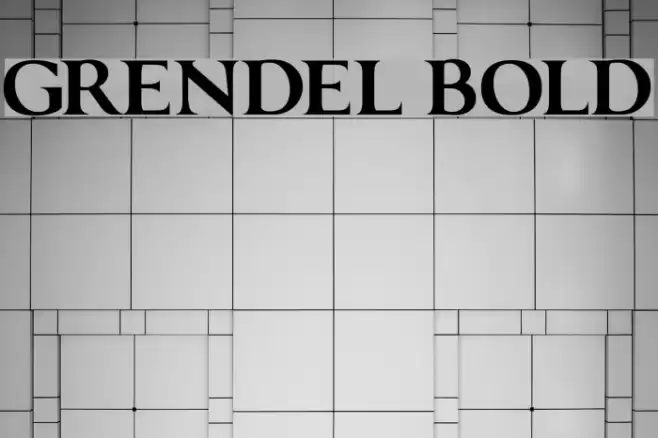 GRENDEL BOLD Font examples