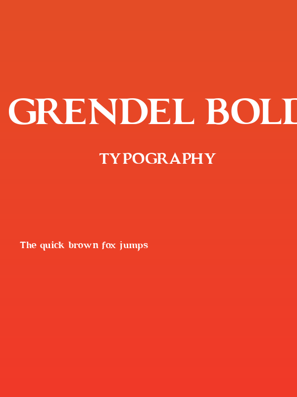 GRENDEL BOLD Poster