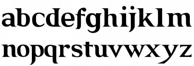 GRENDEL BOLD Font LOWERCASE