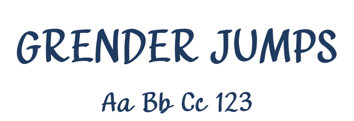 GRENDER JUMPS Font Preview