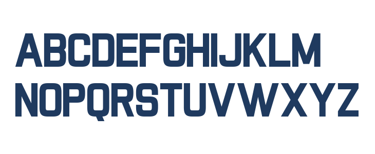 GRIDIRON Regular Lowercase