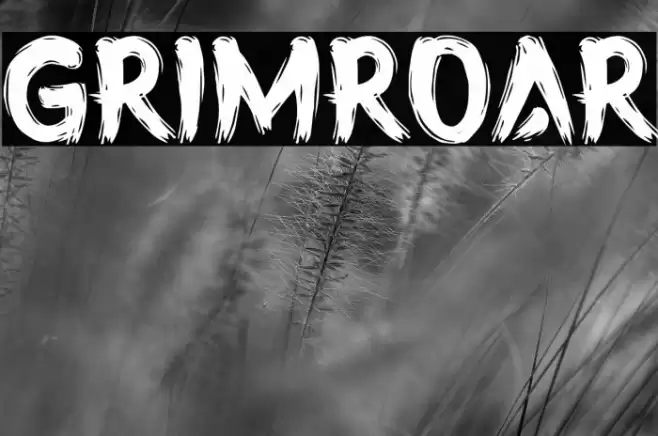 GRIMROAR Font examples