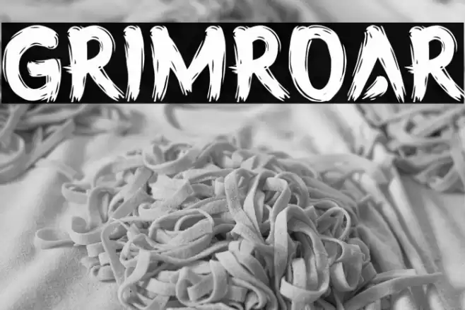 GRIMROAR Font examples