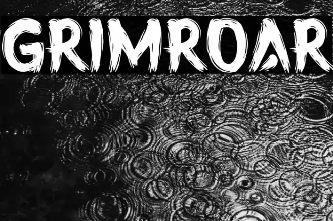 GRIMROAR Font examples