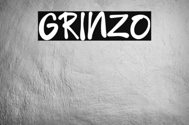GRINZO Font examples