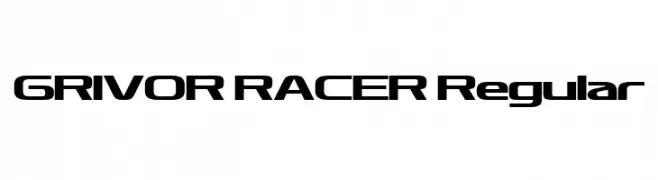 GRIVOR RACER Regular  免费字体下载