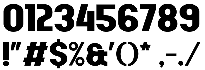 GRMilesonsThree Font OTHER CHARS