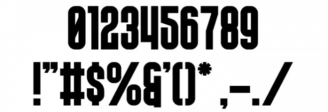 GRNORCH Font OTHER CHARS