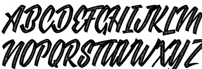 GROOVERS PERSONAL USE Bold Italic Schriftart Groß
