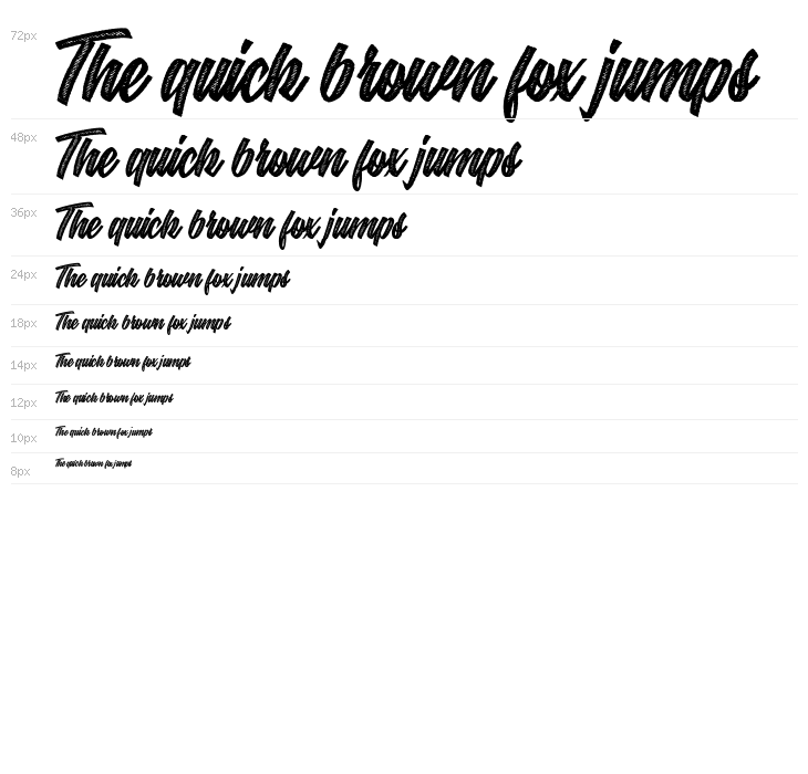 GROOVERS PERSONAL USE Bold Italic Waterfall