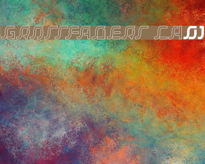 GROSSFADERS CH01 Font examples