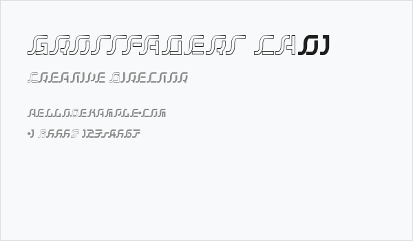 GROSSFADERS CH01 Business Card