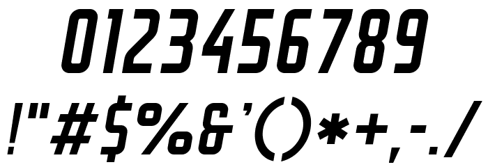 GROTESKIA-OBLIQUE フォント その他の文字
