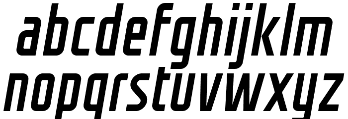 GROTESKIA-OBLIQUE フォント 小文字