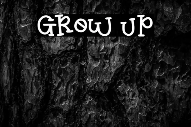 GROW UP Caratteri examples