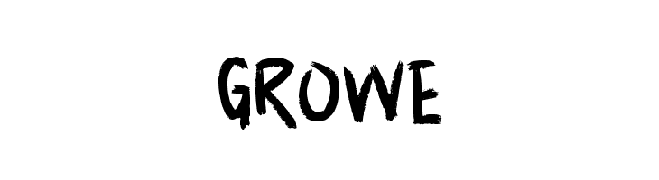 GROWE  Frei Schriftart Herunterladen