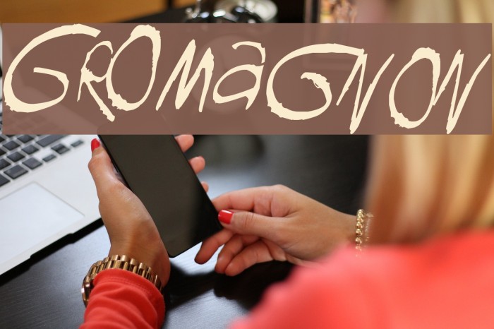 GROmagnon Font examples