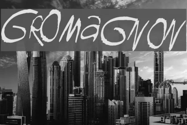 GROmagnon Font examples