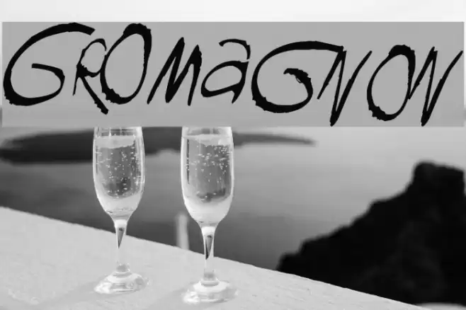 GROmagnon Font examples