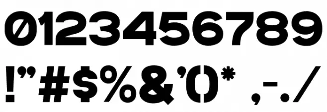 GRReadOne Font OTHER CHARS