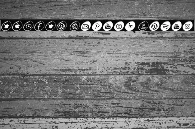 GRUNGE Social Media Font examples