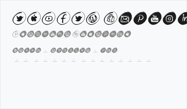 GRUNGE Social Media Business Card