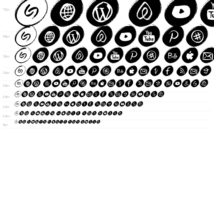 GRUNGE Social Media Waterfall