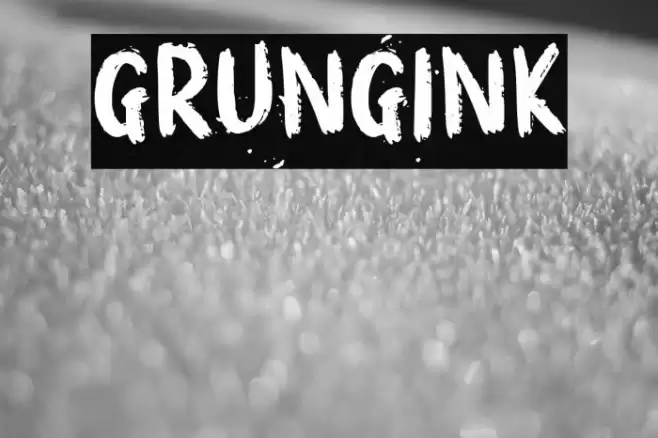 GRUNGINK Font examples