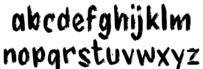 GRUNGINK Font LOWERCASE