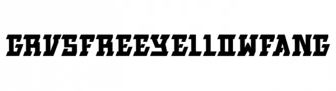 GRVS-FREE-YELLOWFANG  Frei Schriftart Herunterladen