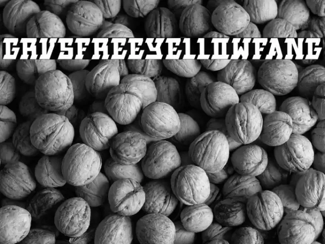 GRVS-FREE-YELLOWFANG Font examples