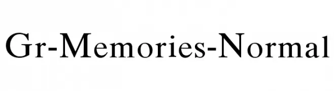 Gr-Memories-Normal  Fuentes Gratis Descargar