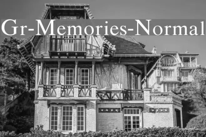 Gr-Memories-Normal Font examples
