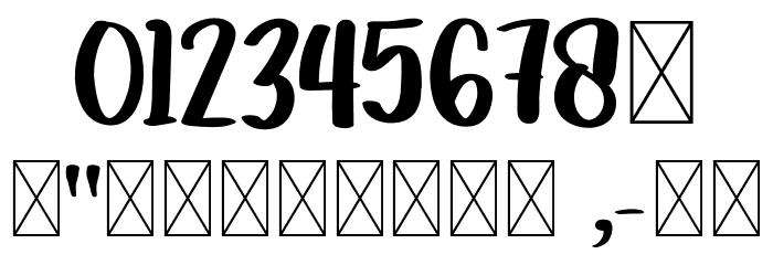 GrabahpersonaluseRegular Font OTHER CHARS