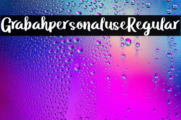 GrabahpersonaluseRegular Example 2