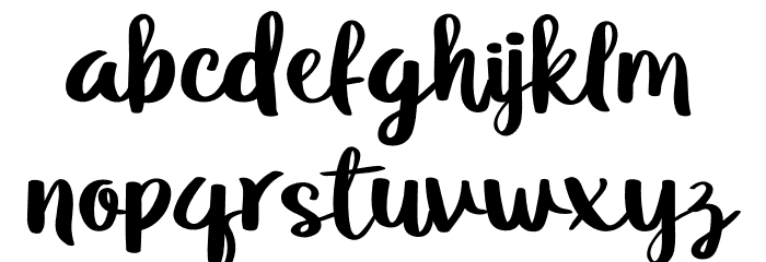 GrabahpersonaluseRegular Font LOWERCASE