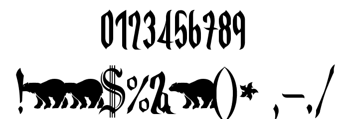 Grabstein Gotik Font OTHER CHARS