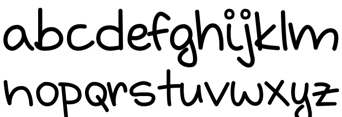 Grabstein HandSchrift Font LOWERCASE