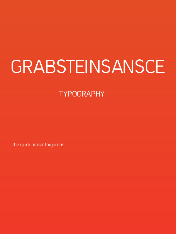 GrabsteinSansCE Poster